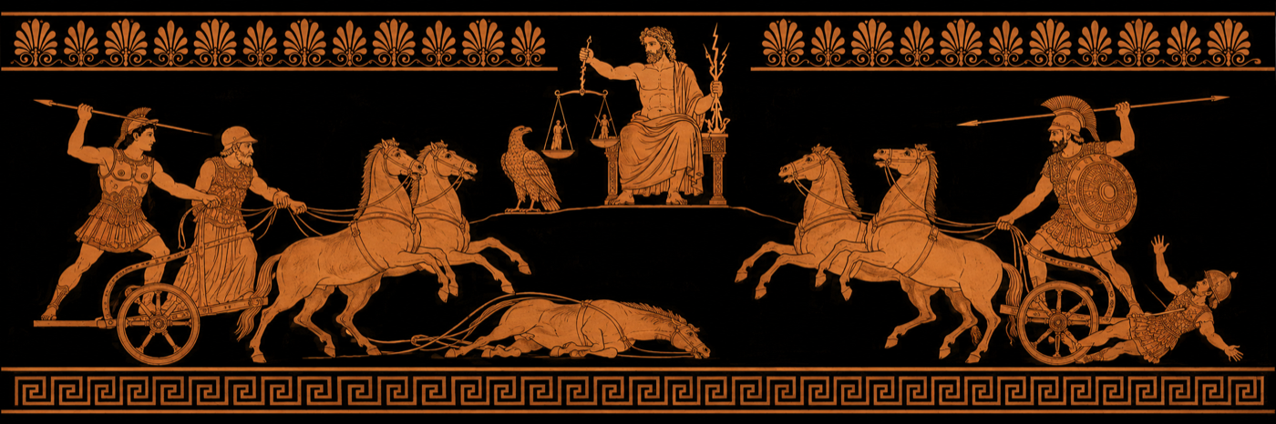Iliad, Book 8 — Zeus Tips the Scales; Battle by the Ships Begins