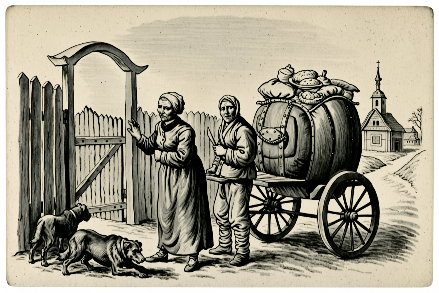 The watermelon at the gate