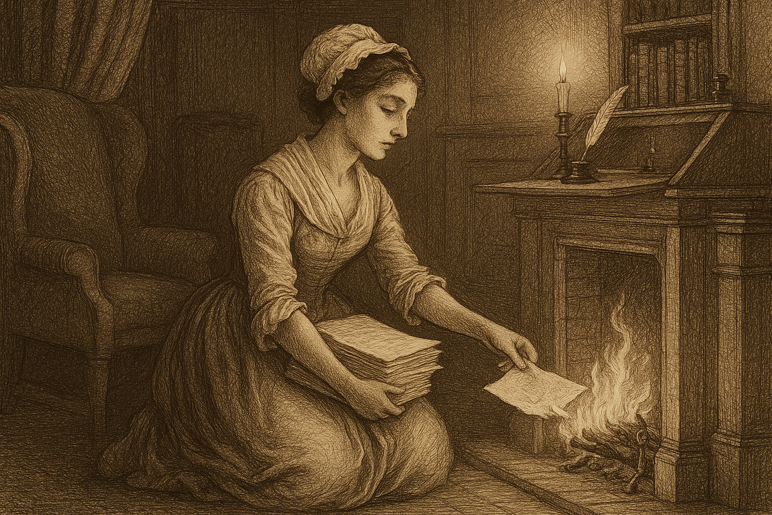 She Burned Her First Novel at Fifteen, Then Invented the Room Austen Would Furnish — Evelina