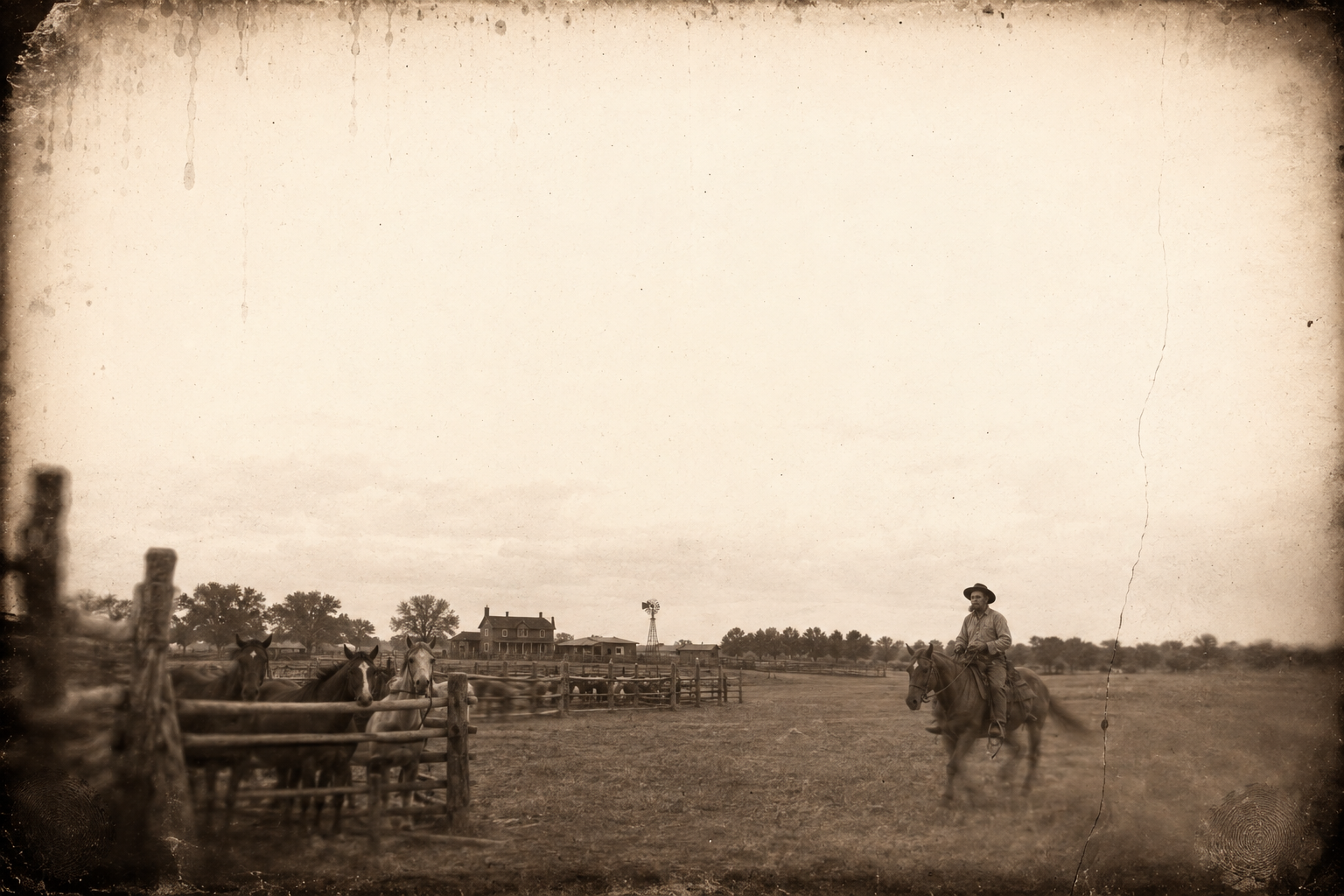 July rides back to Clara's ranch from Ogallala at dusk, so sunk by the visit with Elmira that he has forgotten the errands and the mail.