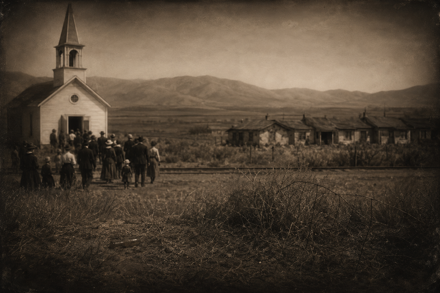 Church and whorehouse arrive together