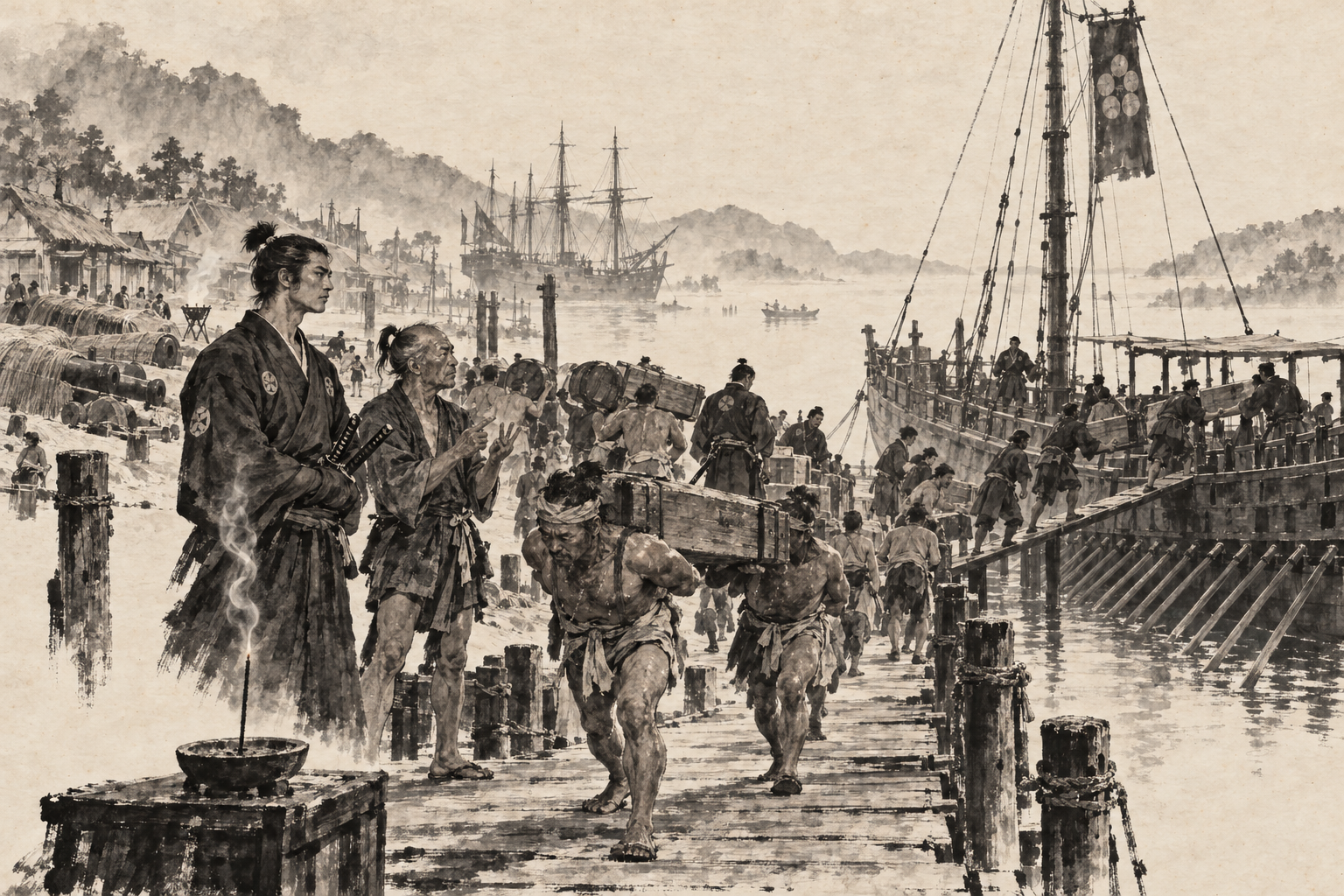 Loading the galley within three sticks