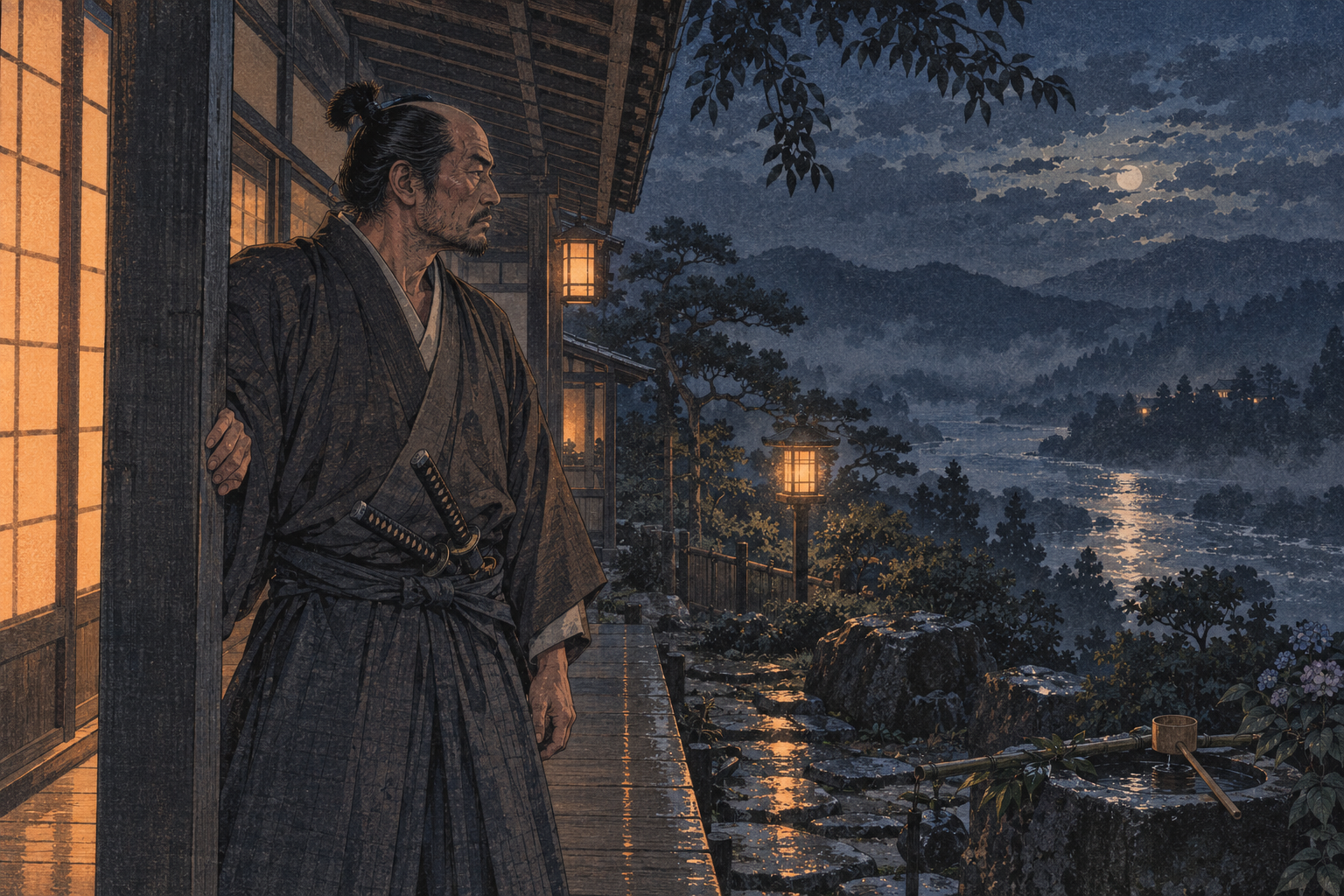 Yoshinaka turns his eyes away