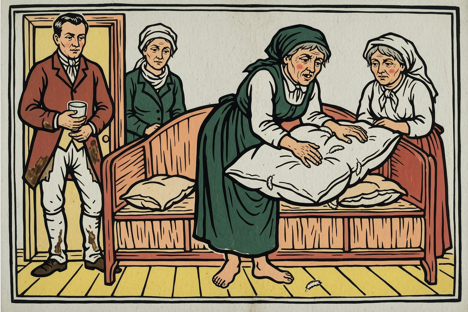 Fetinya Plumps the Feather Bed