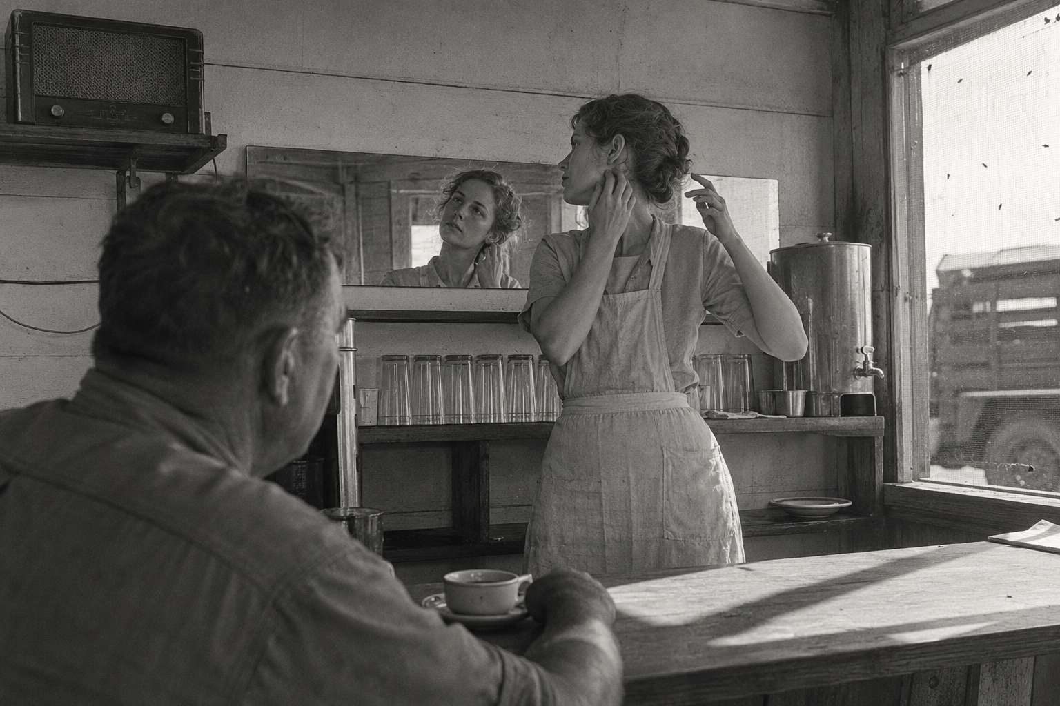 The waitress and the lump under her ear