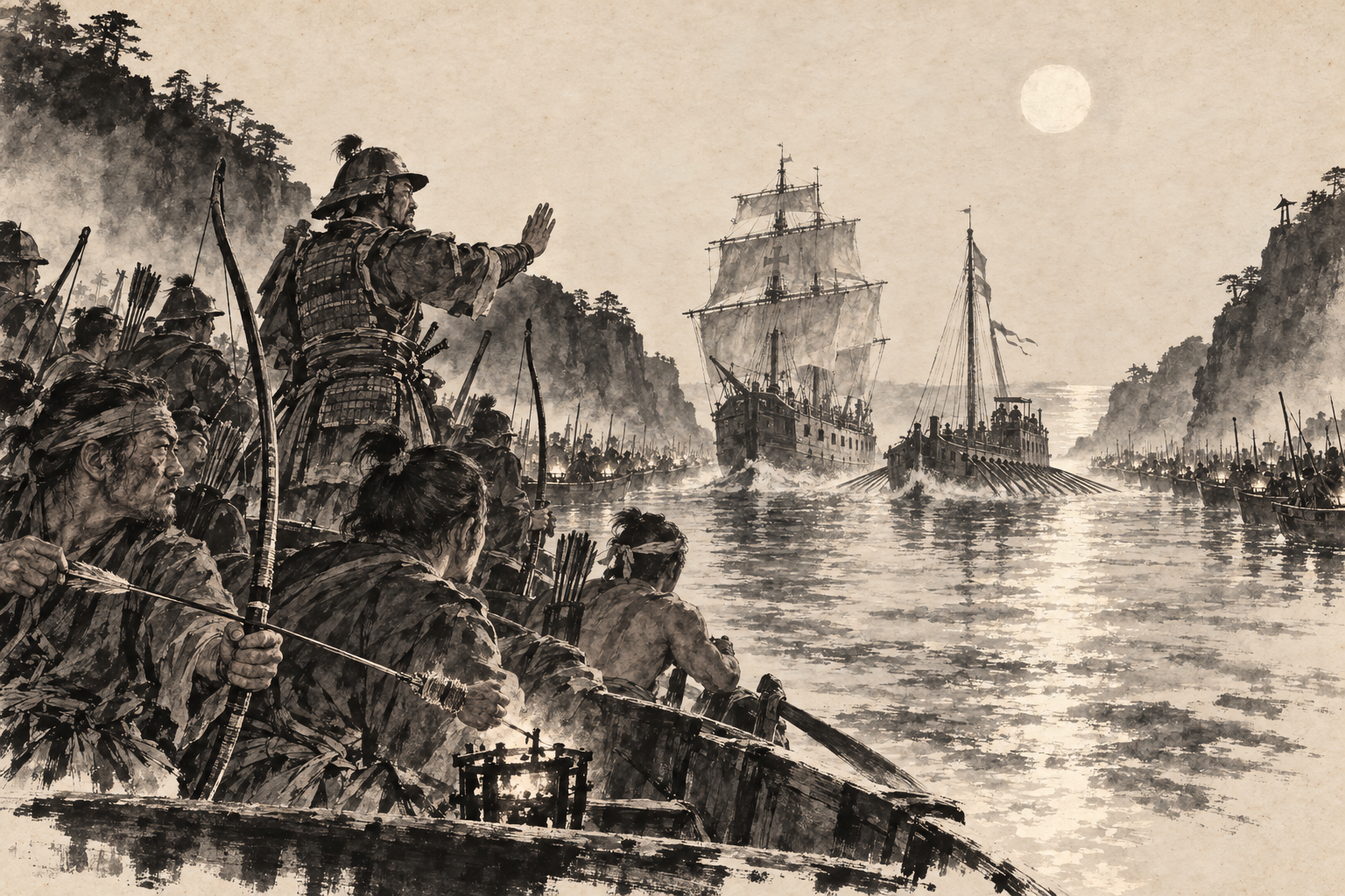 Side by side into the narrows