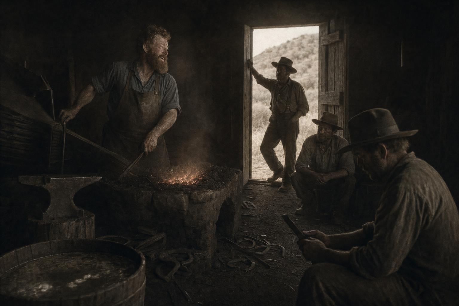 The forge at the Hamilton place