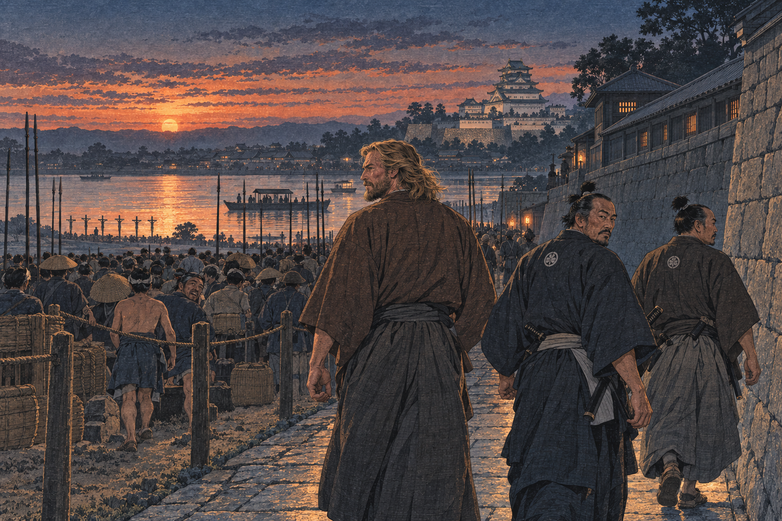 Crosses beside the river