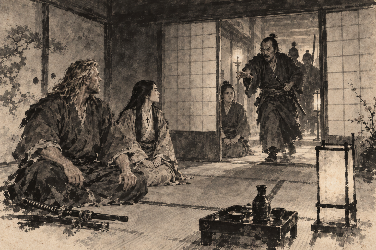 Yabu at the door with orders
