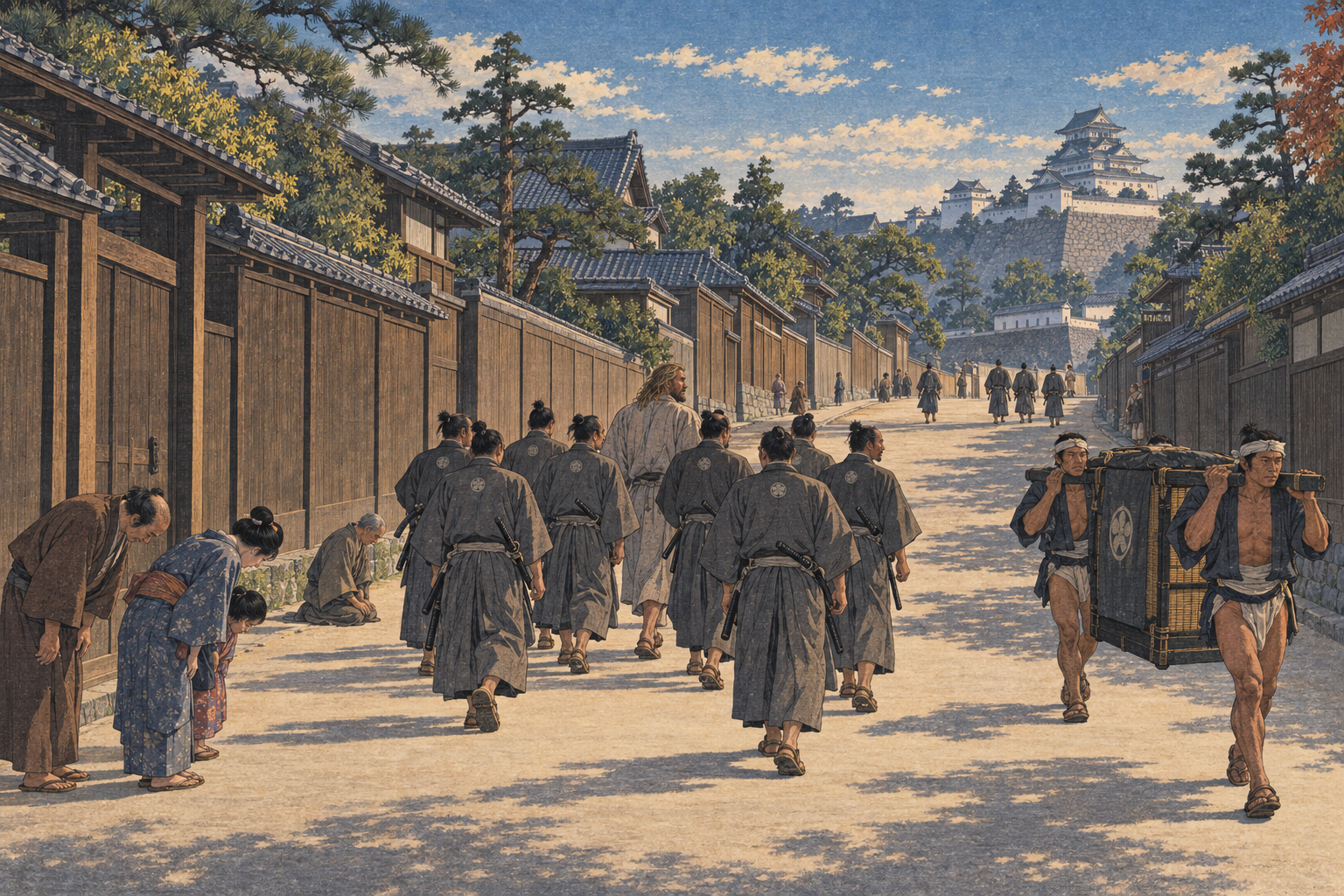 The swept streets of Osaka