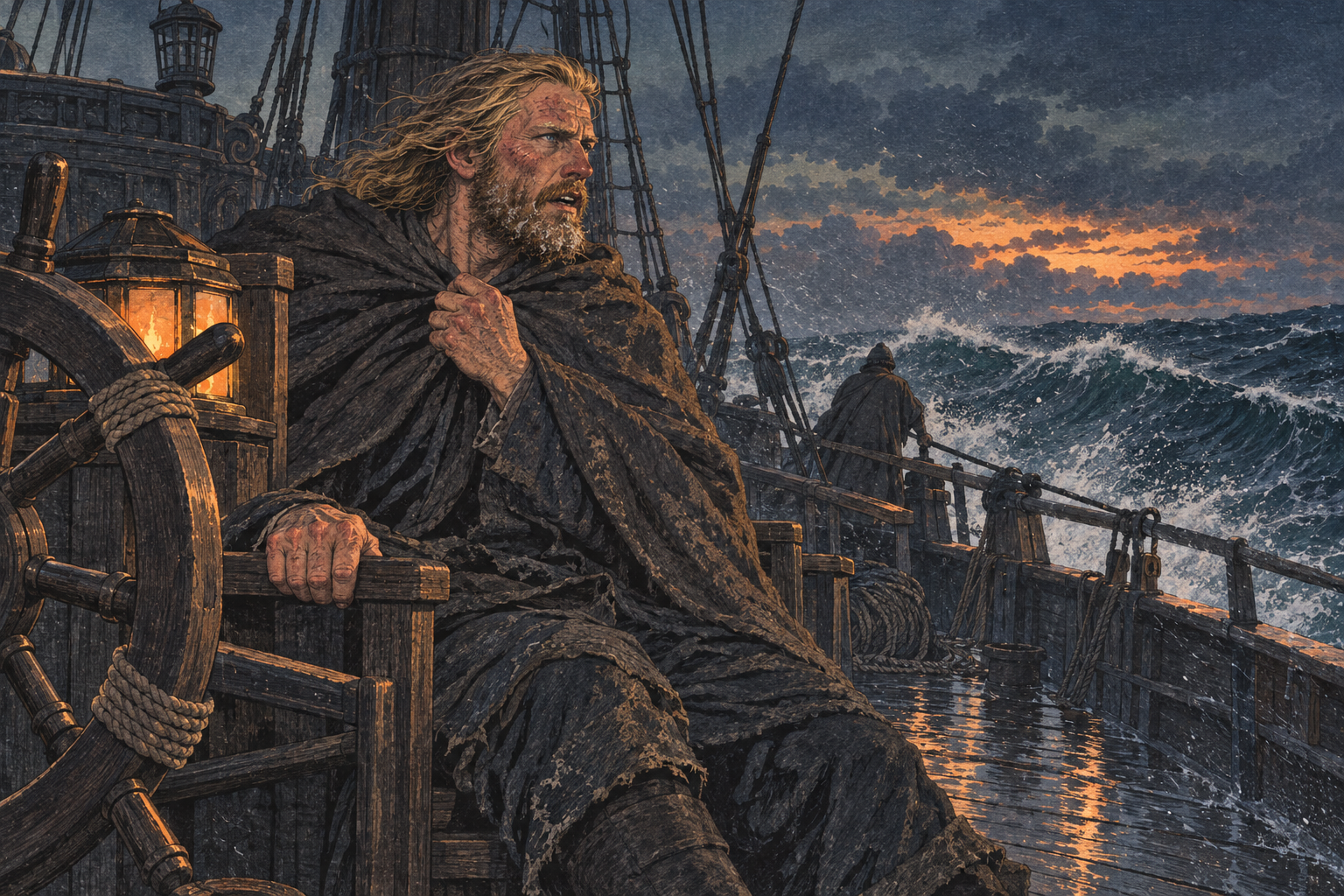 The pilot in the seachair