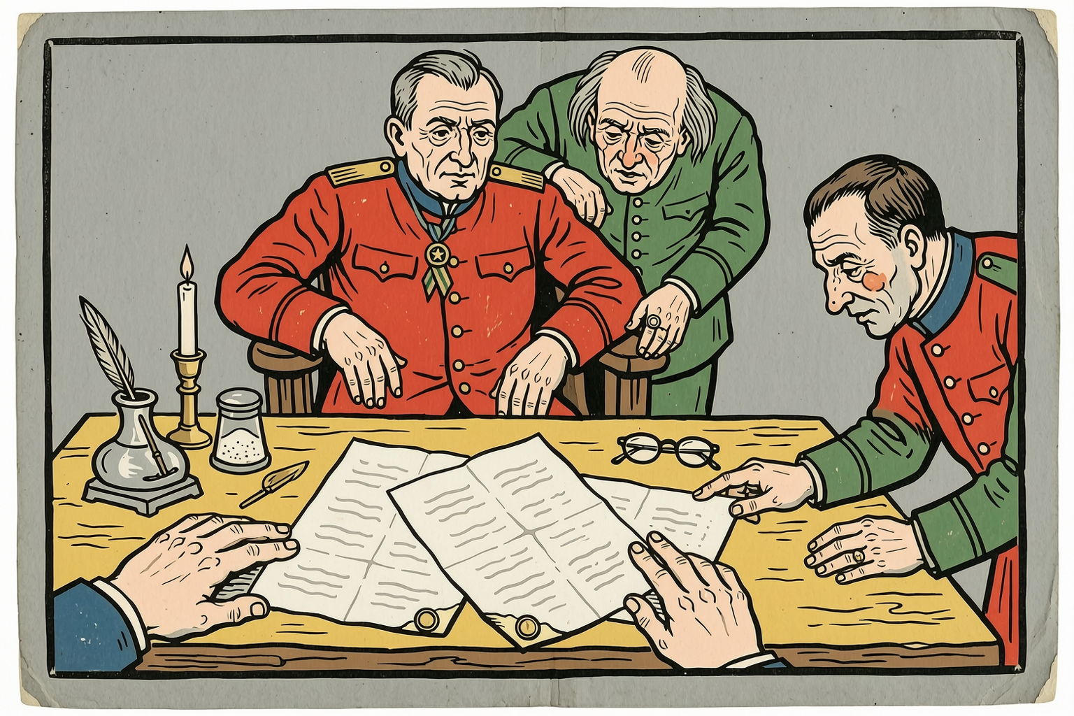 The Two Documents On The Table