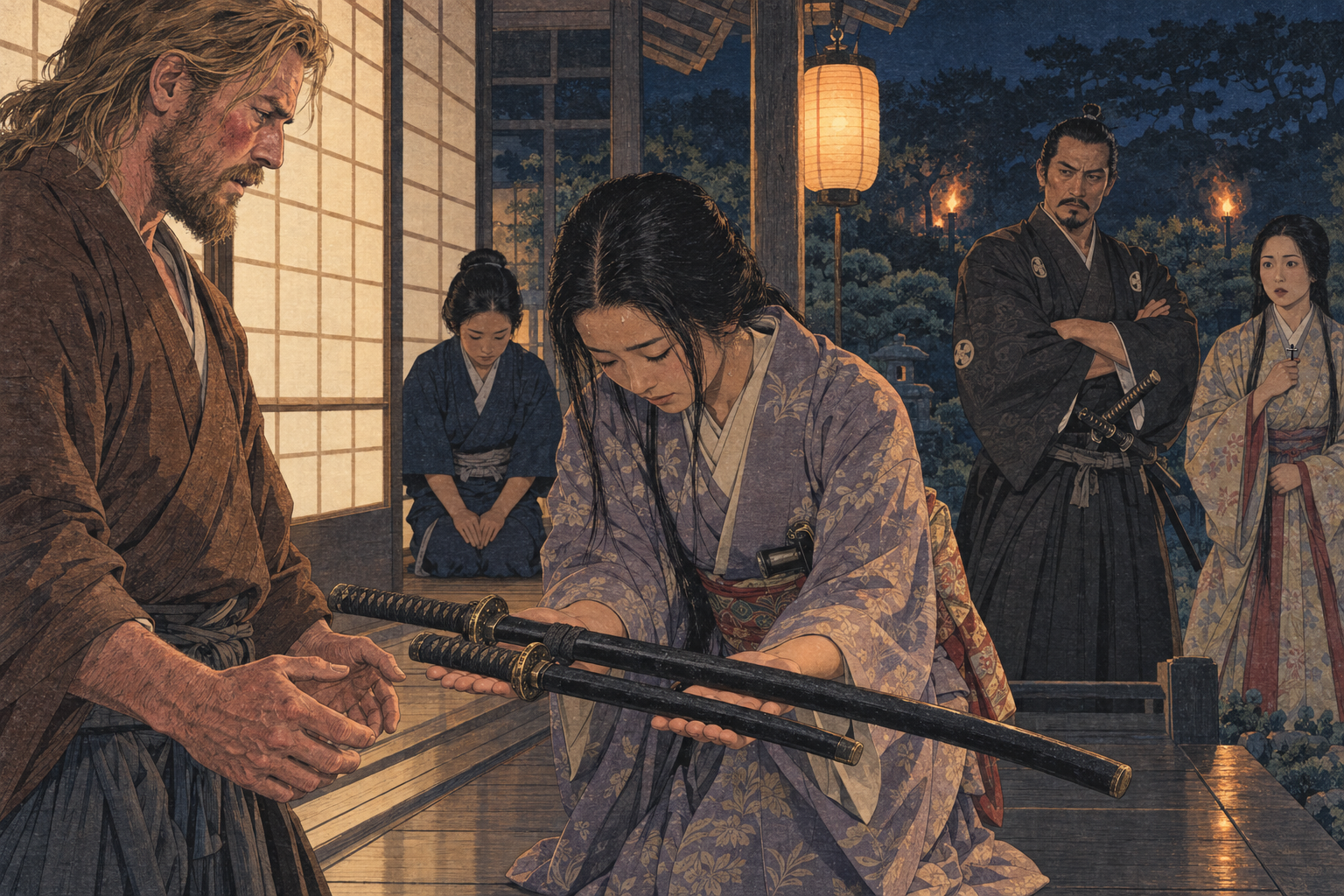 The two swords offered