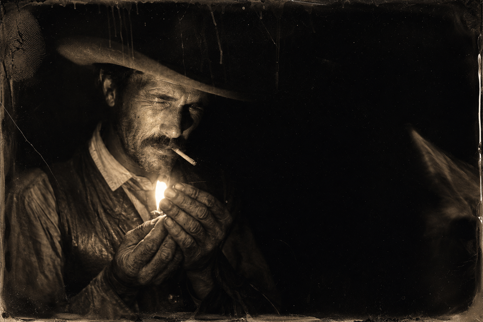 Jake lights his smoke and says he never liked it down here with these chili-bellies; Augustus tells him he should stay and make his home.