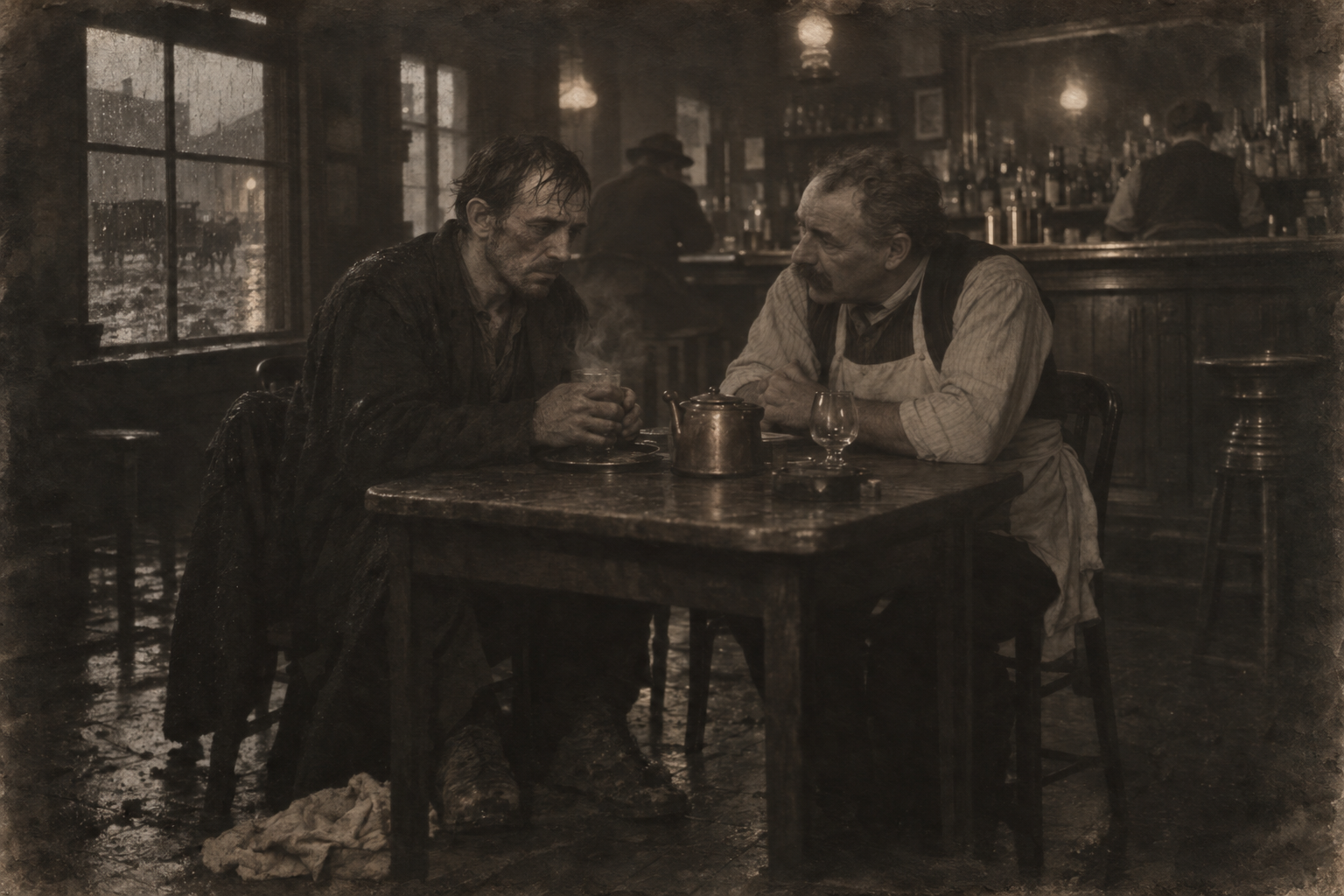 Hot rum at the Abbot House