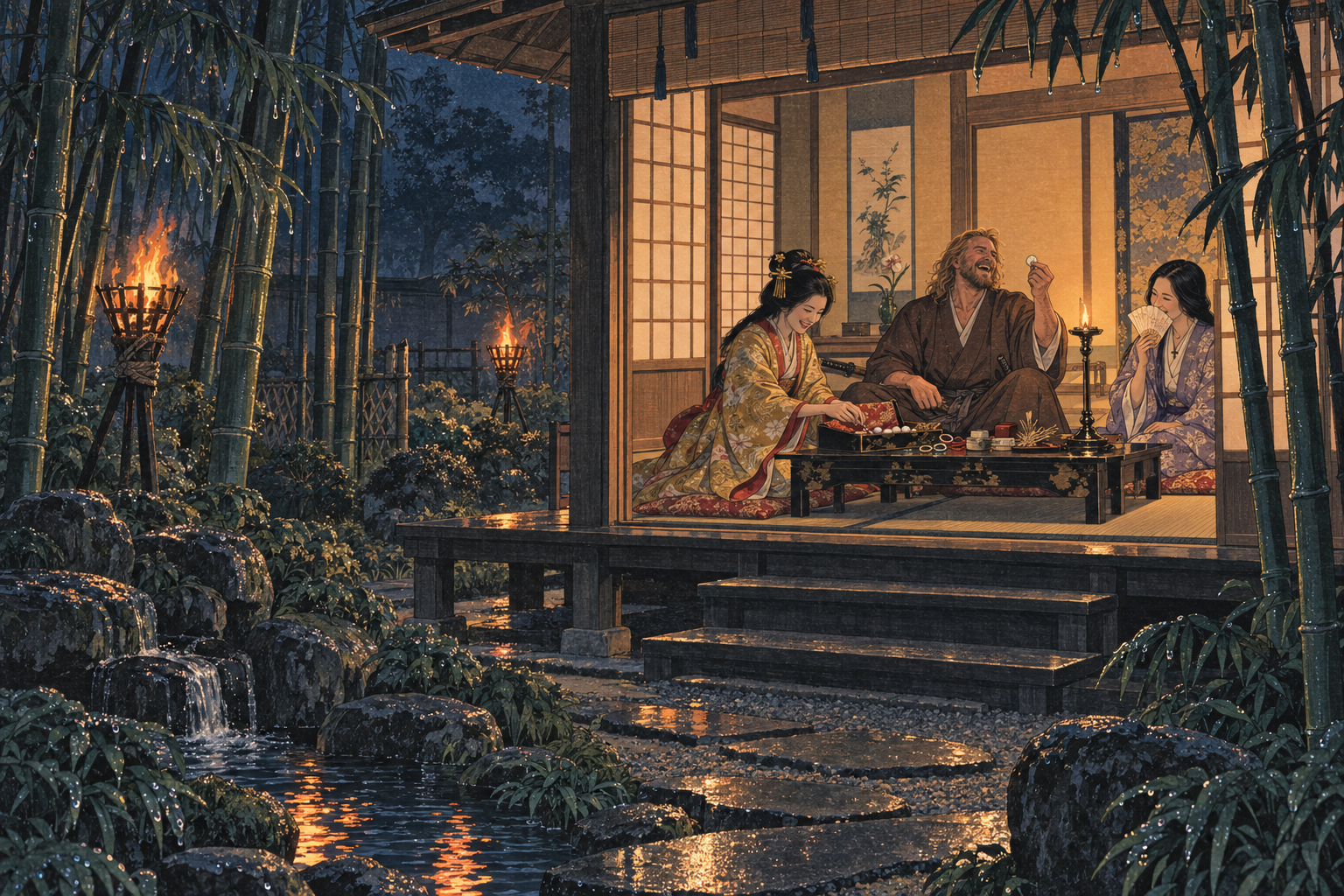 The pleasure house in the bamboo grove