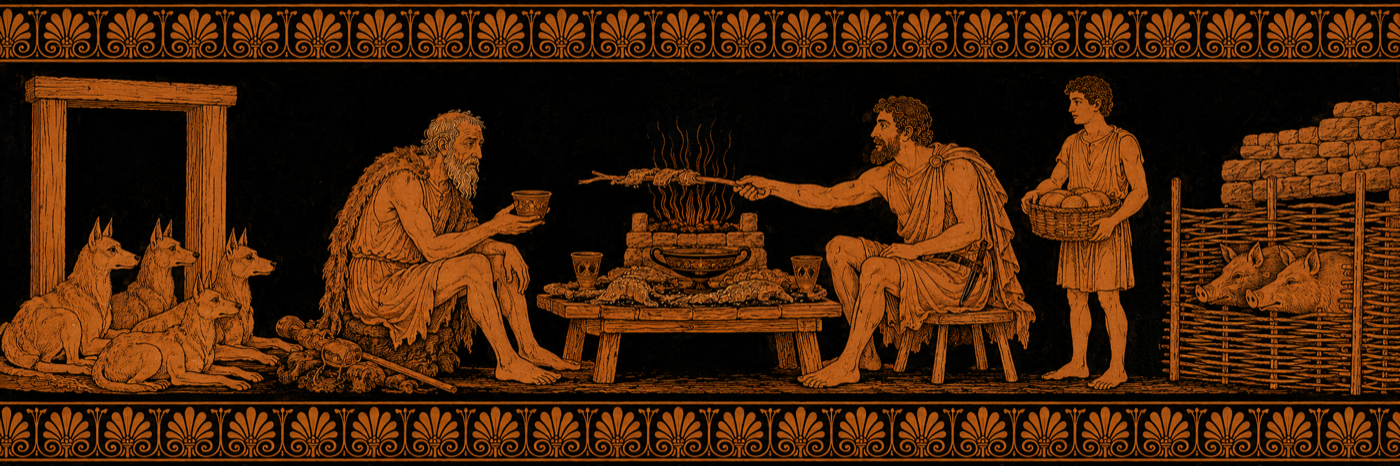 Odyssey, Book 14 — Eumaeus the Swineherd