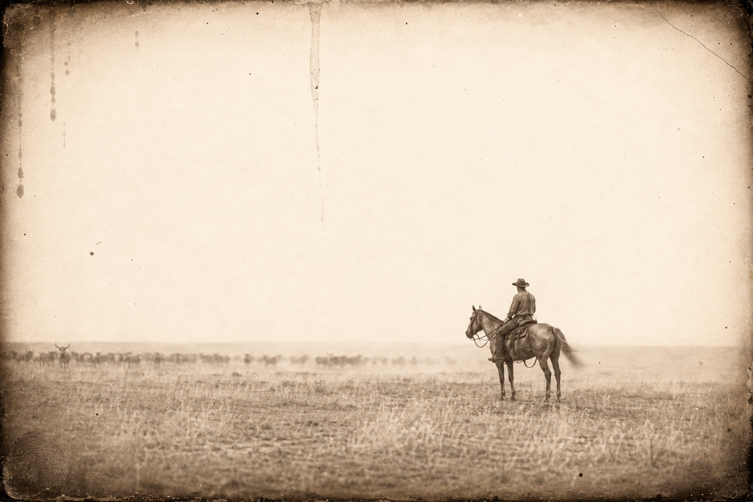 Riding ahead of the herd, Call looks to the north-west for a man who does not come, and begins to believe Gus is dead.