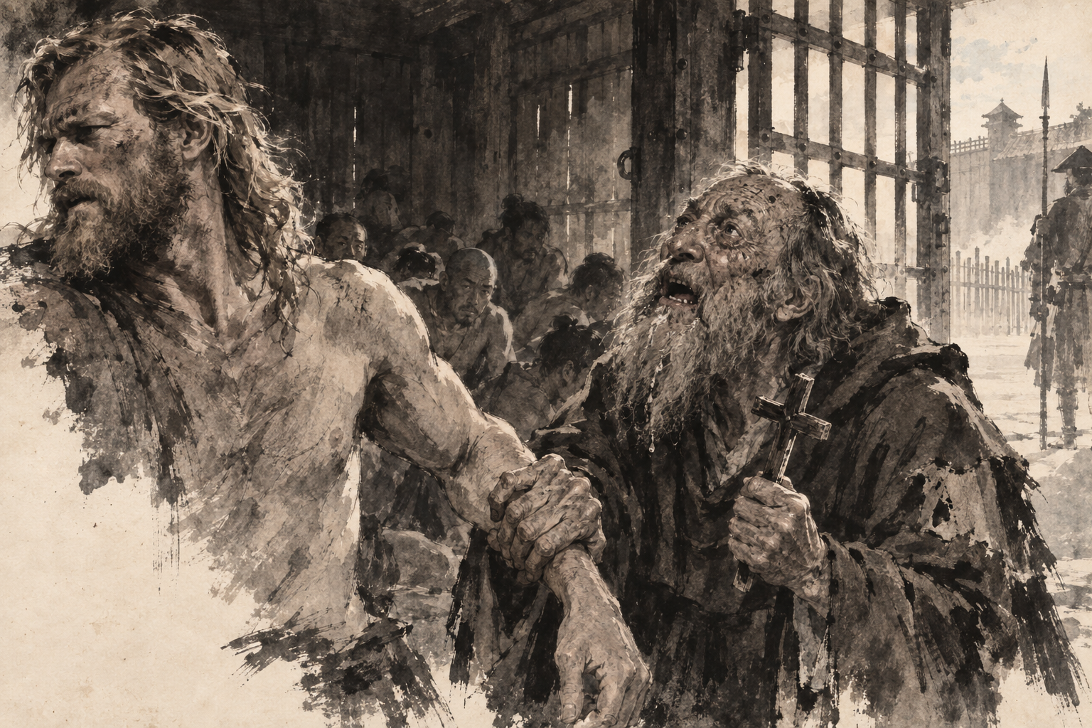 The friar's grip at the gate