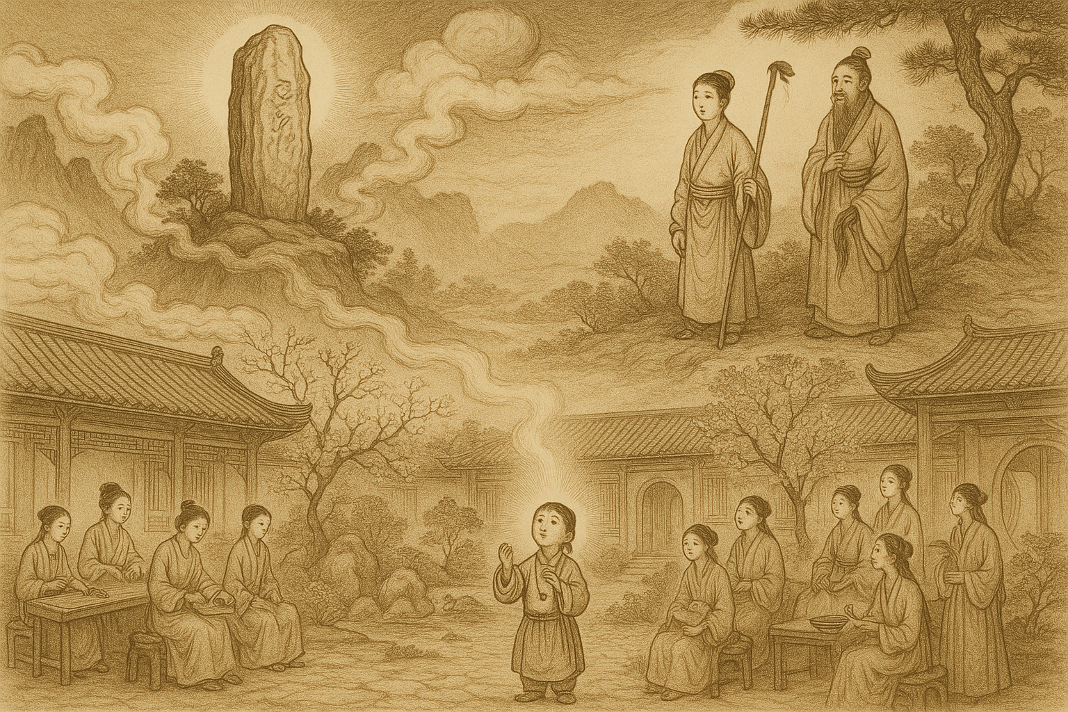 The Stone That Came Down to Be a Boy — Dream of the Red Chamber