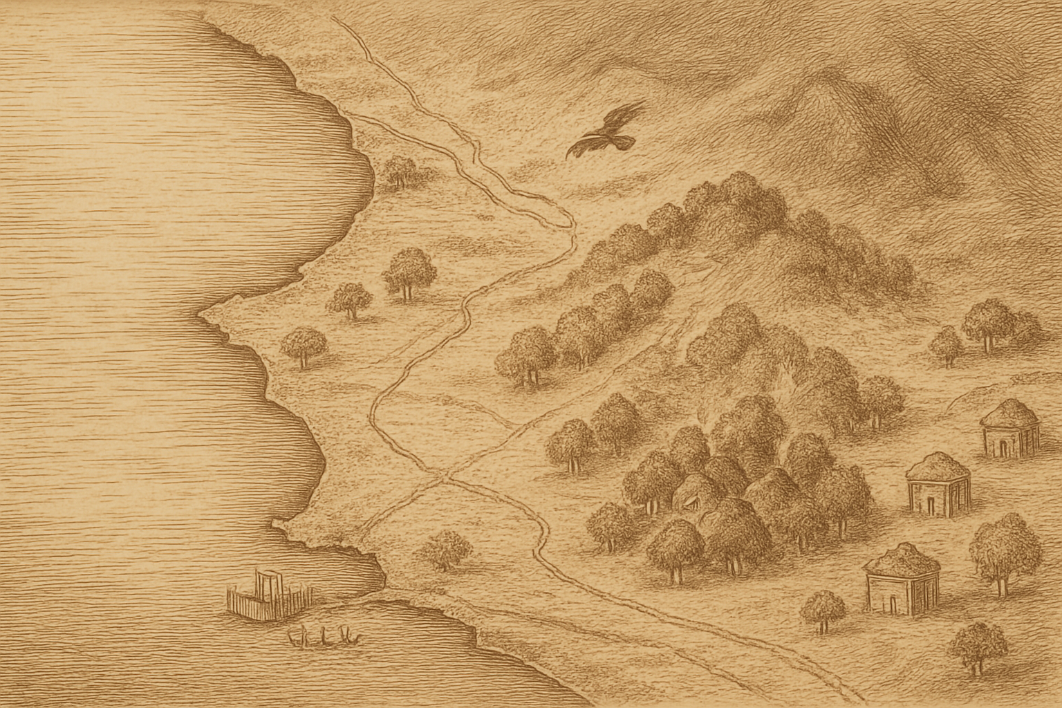 Map III — Latium and the Site of Future Rome