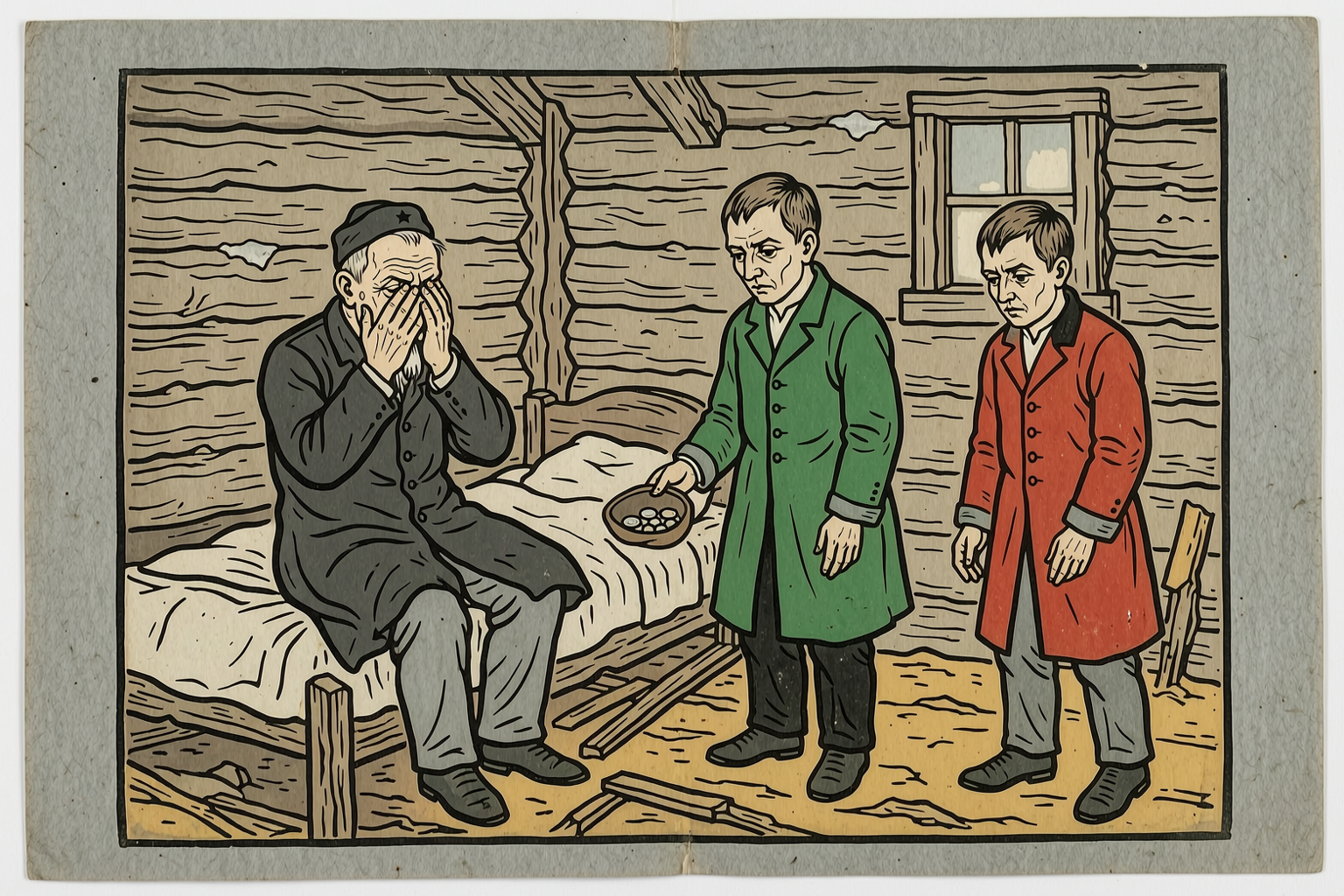 The teacher in the unheated hovel