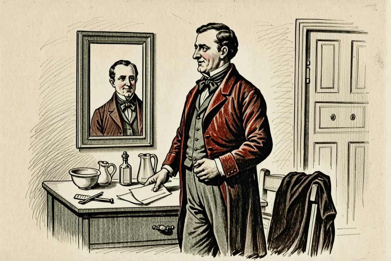 An hour before the mirror