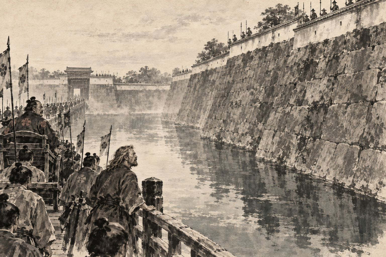 The moat and the cyclopean stones