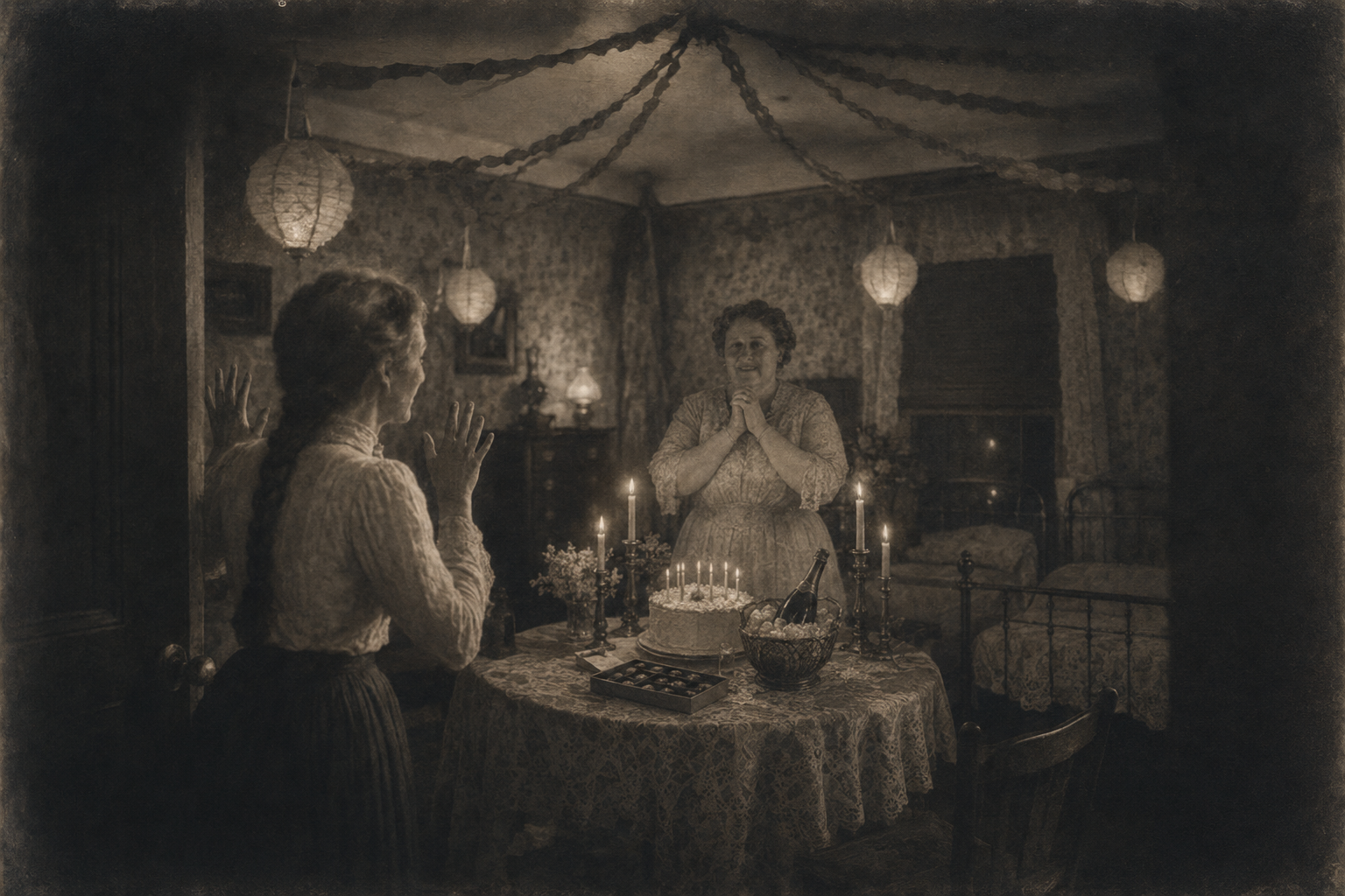 The decorated room