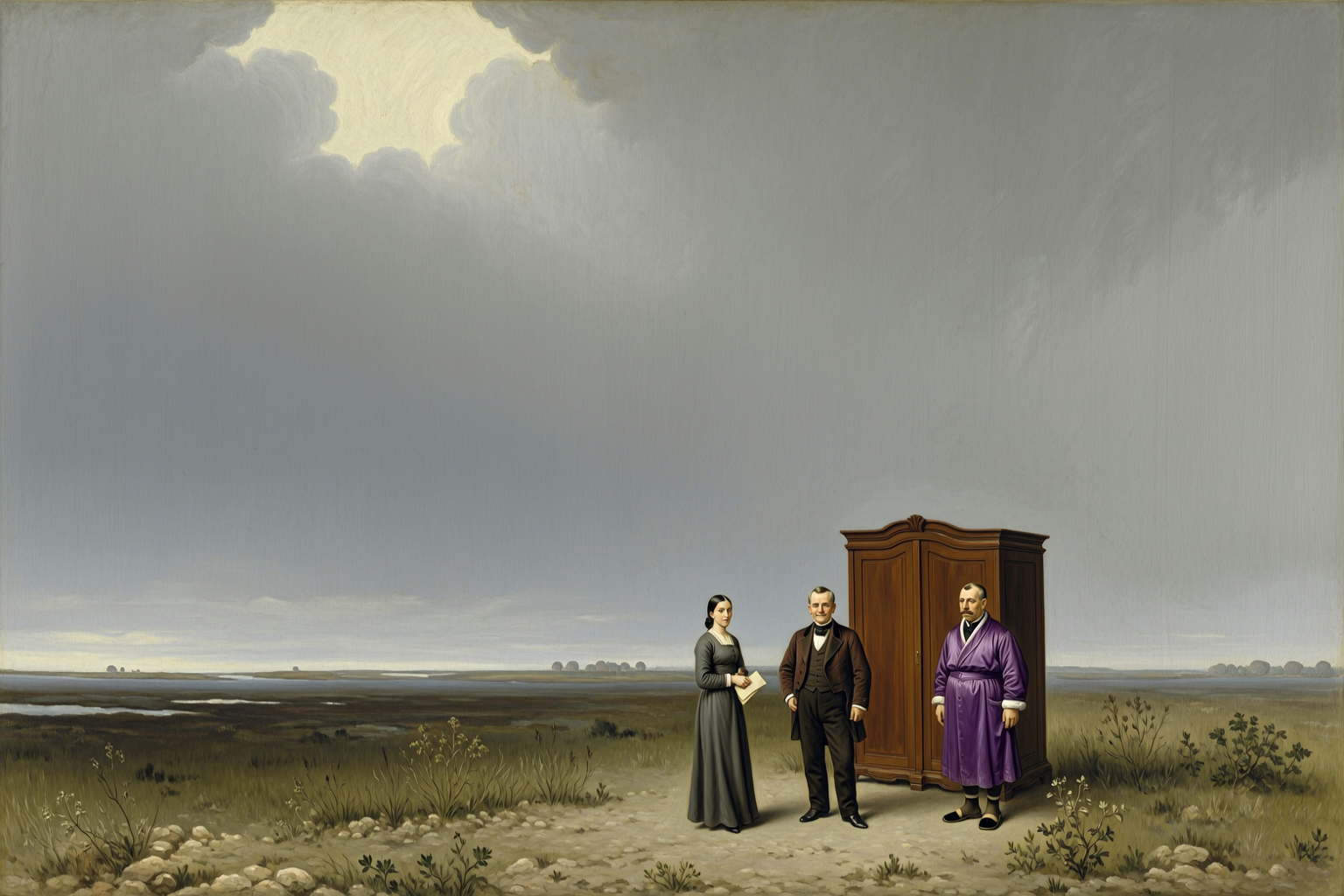 The Door Of The Walnut Armoire