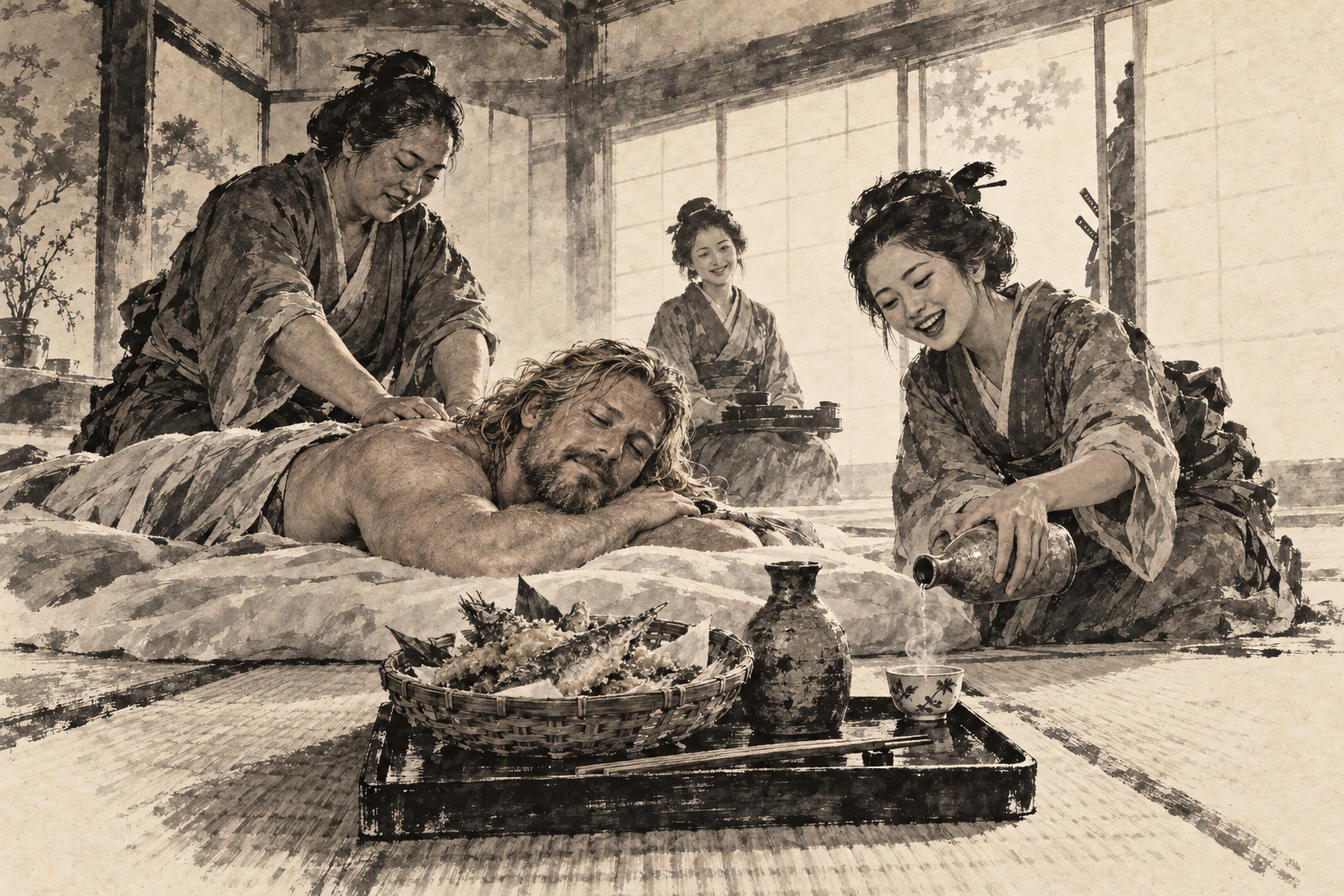 Saké and the morning maids