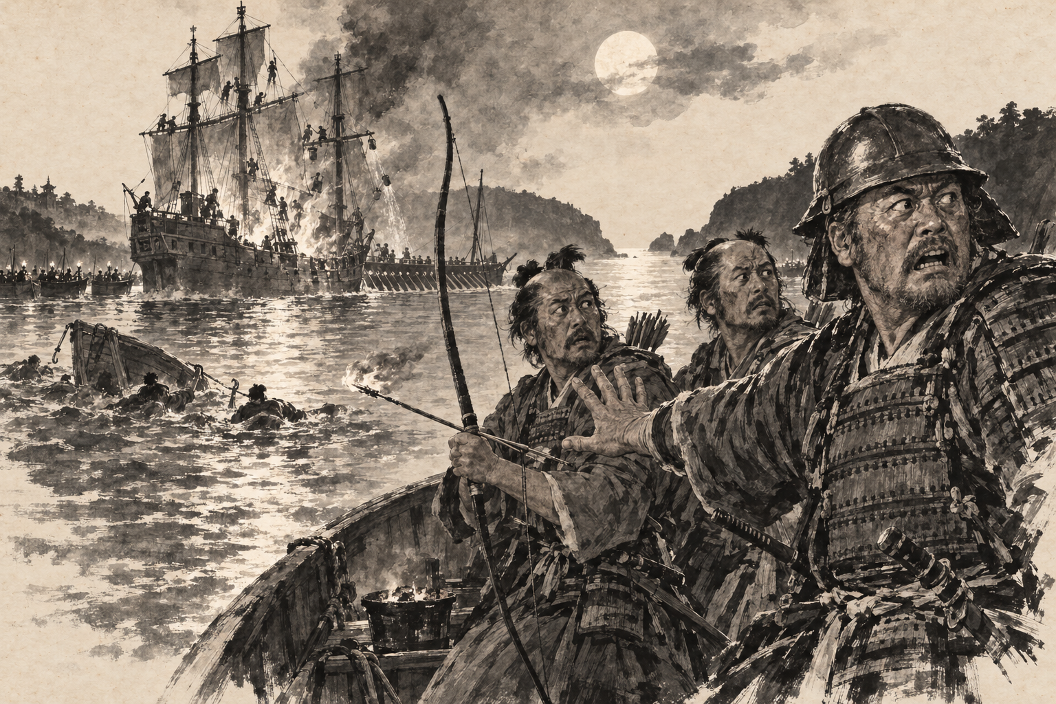 The commanders hold their archers