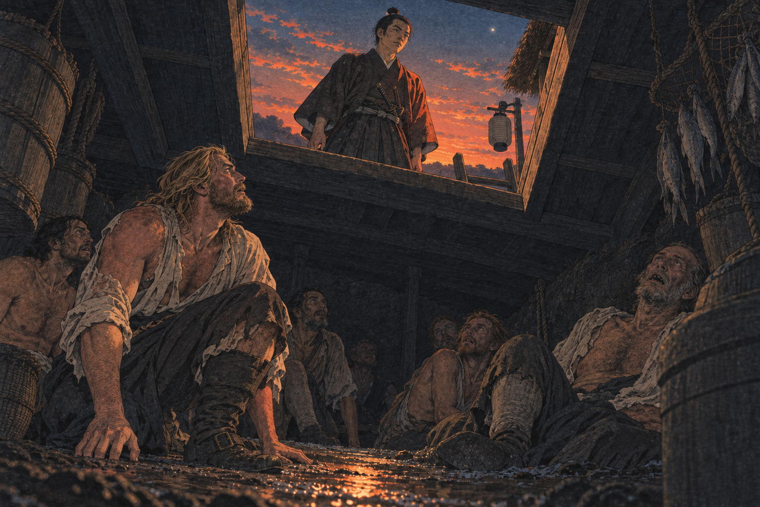 Omi against the dying sun