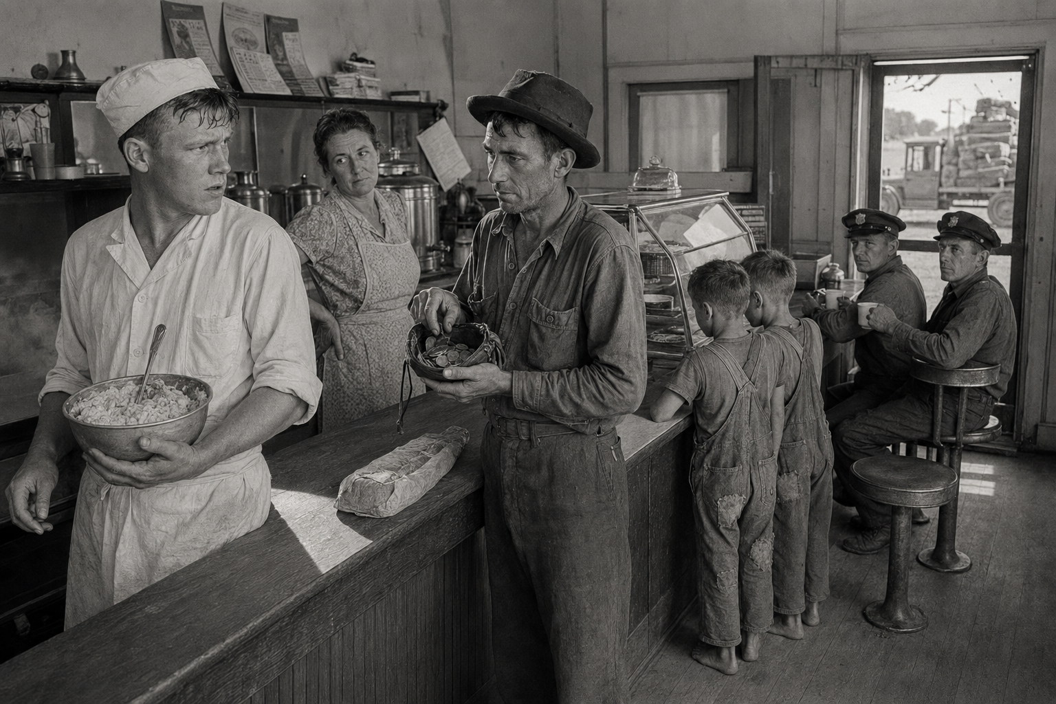 Ten cents' worth of a fifteen-cent loaf