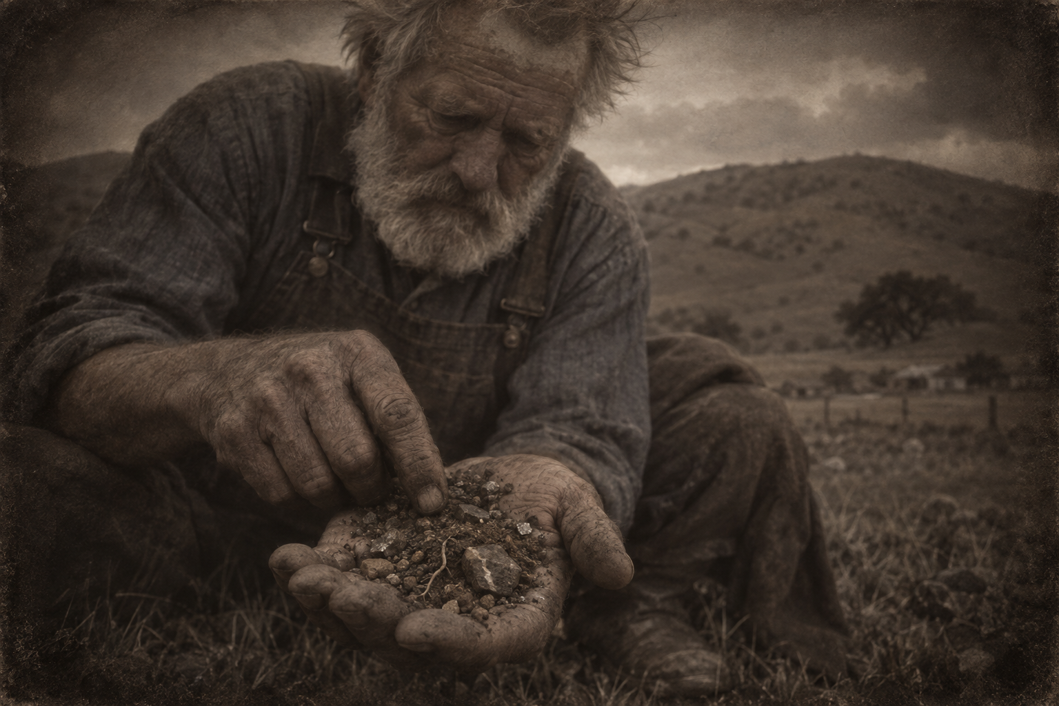 A handful of the ground