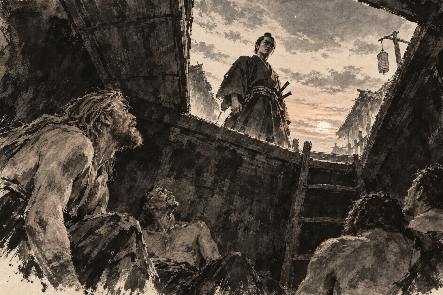 Omi against the dying sun