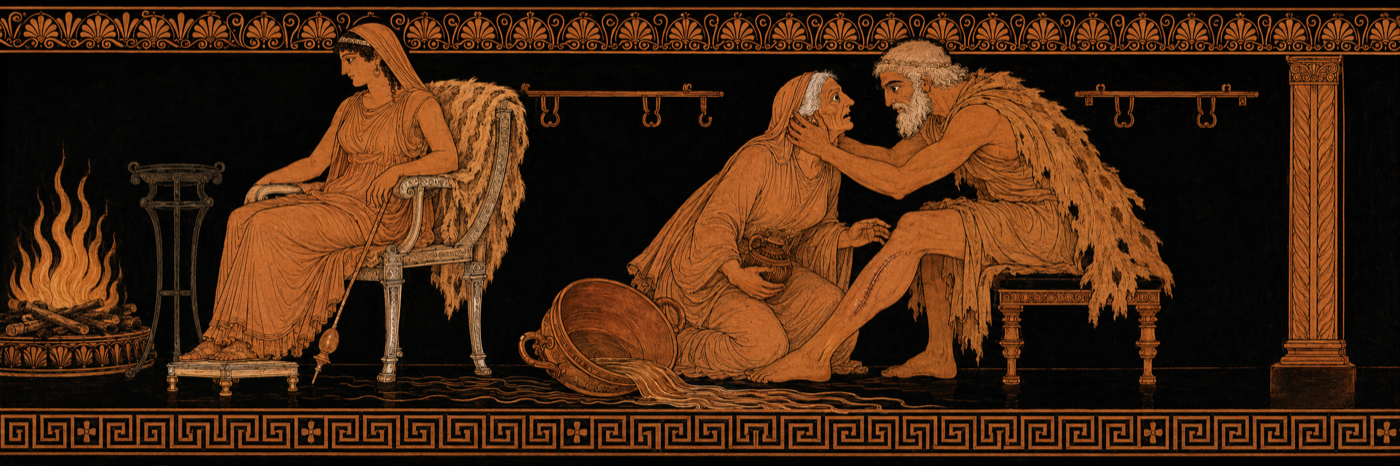 Odyssey, Book 19 — Penelope's Interview; the Scar Recognised by Eurycleia