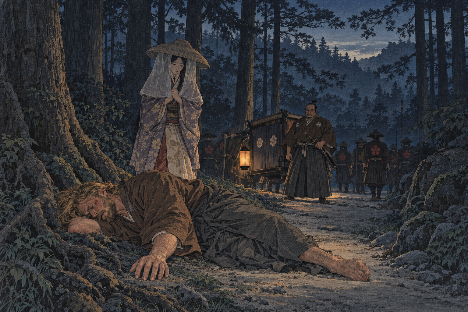 The collapse in the woods