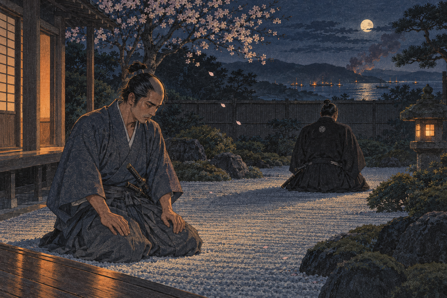 Omi's poem ten paces behind Yabu