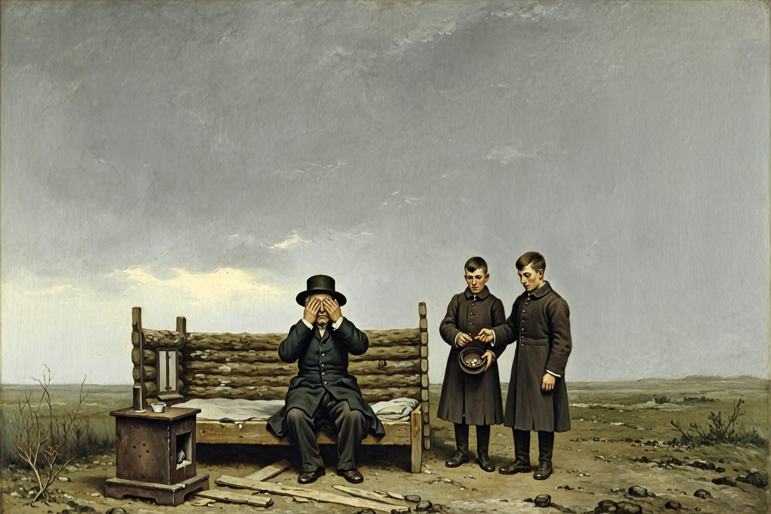 The teacher in the unheated hovel