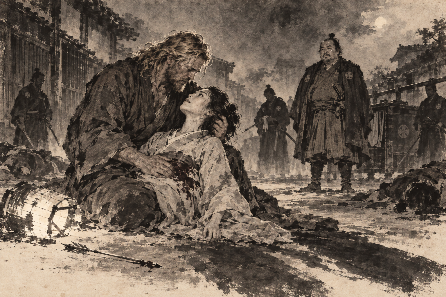 Asa dying in the pilot's arms
