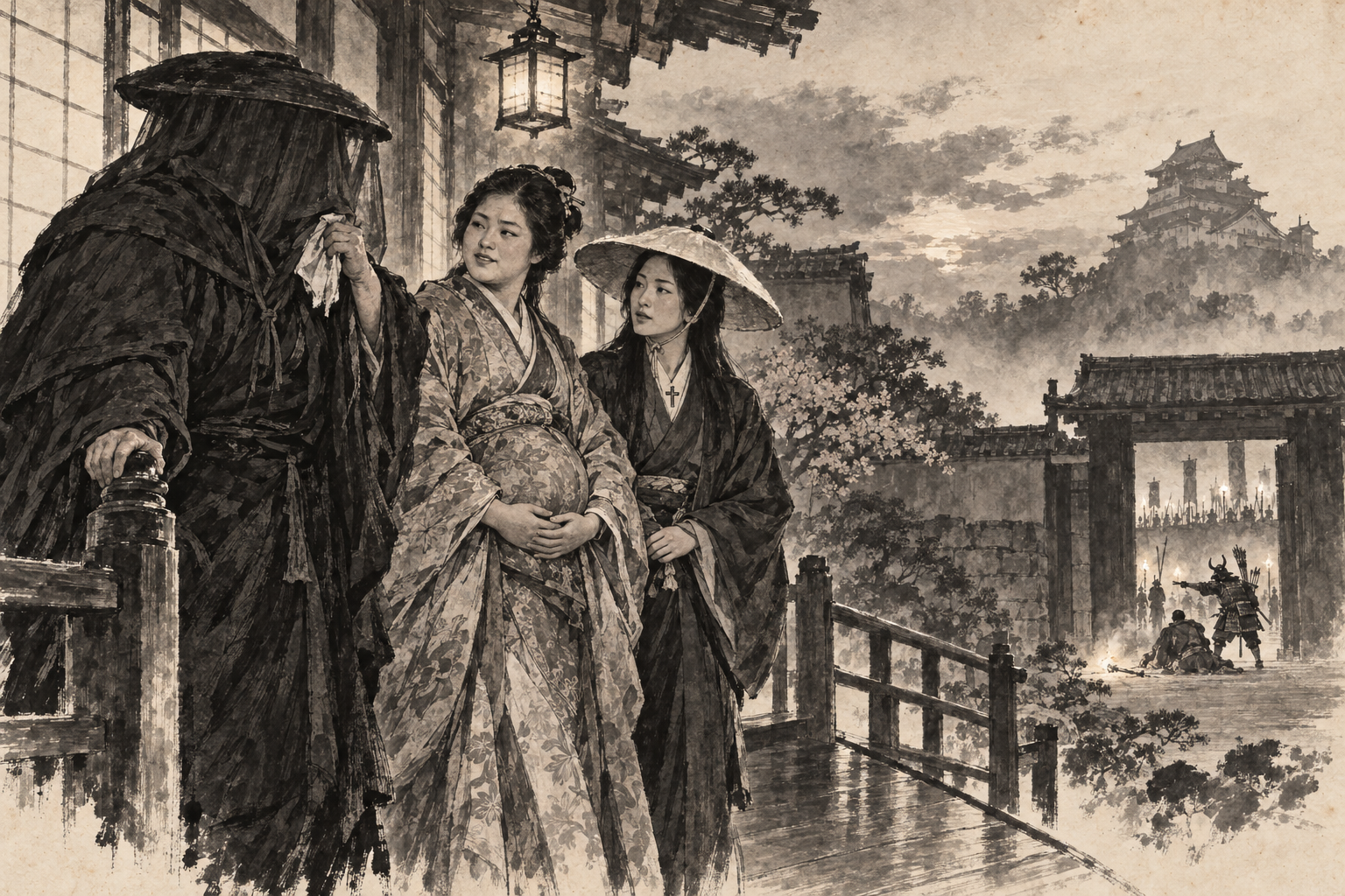 Farewell on the veranda