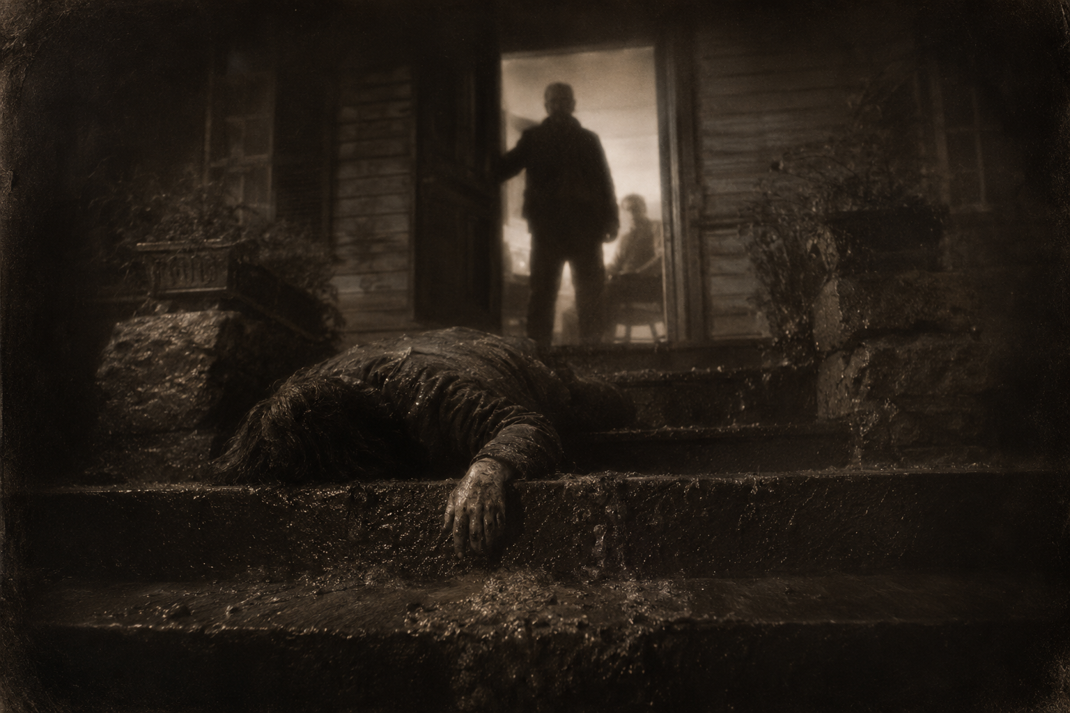 The thing on the steps