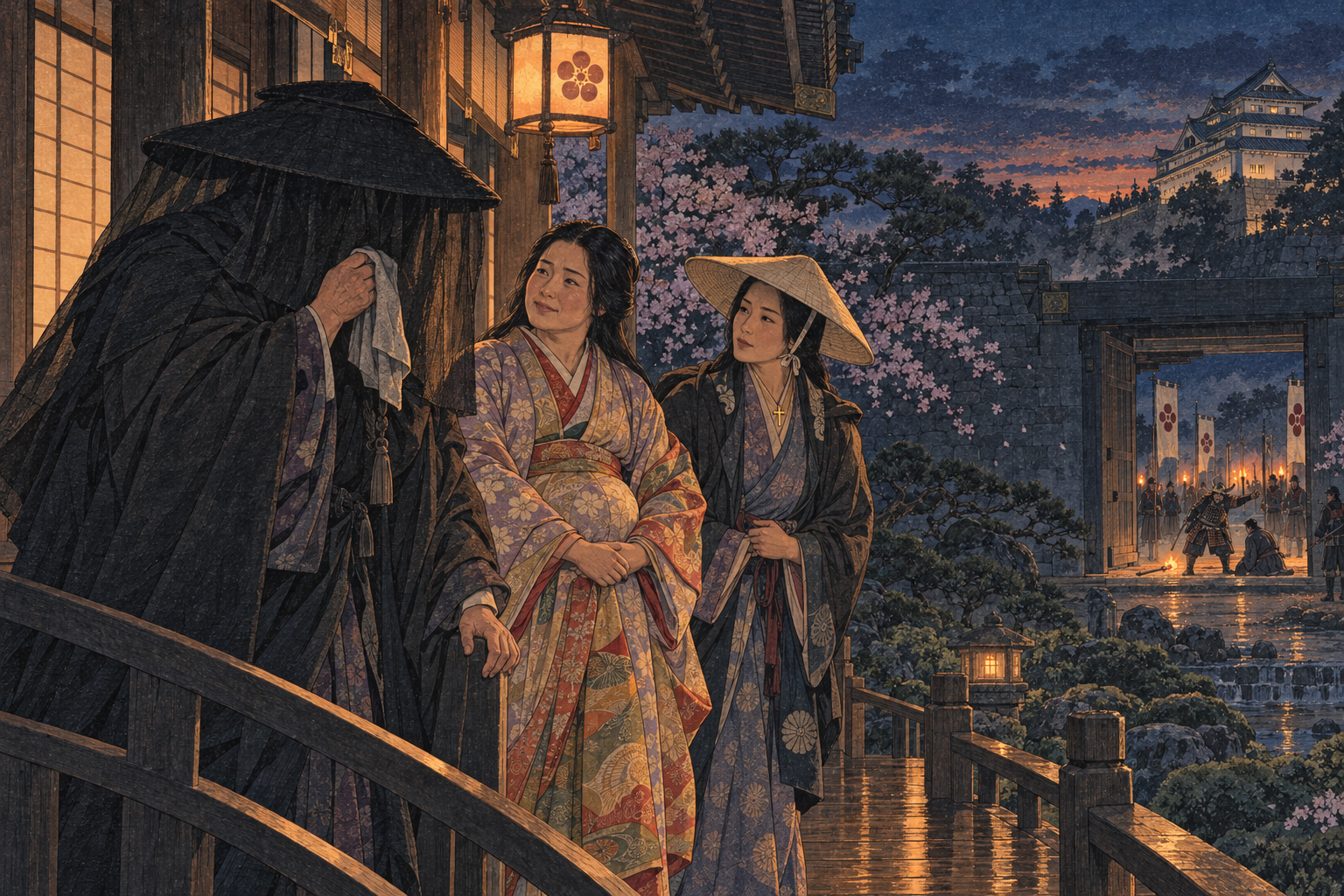 Farewell on the veranda