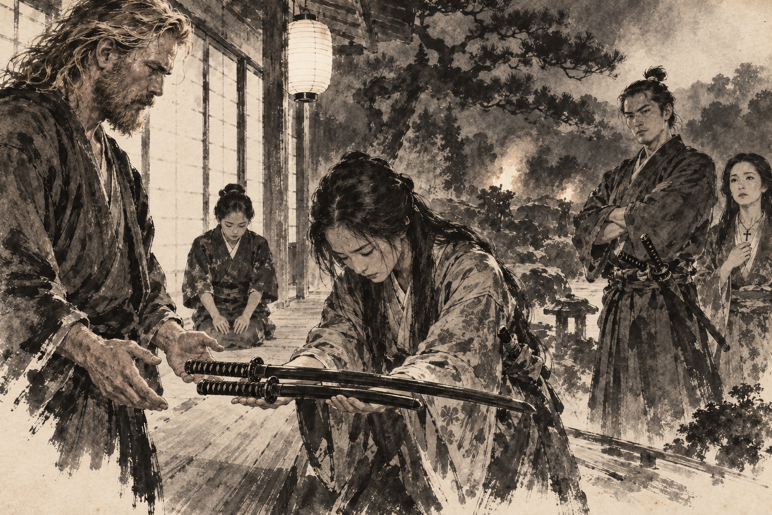 The two swords offered