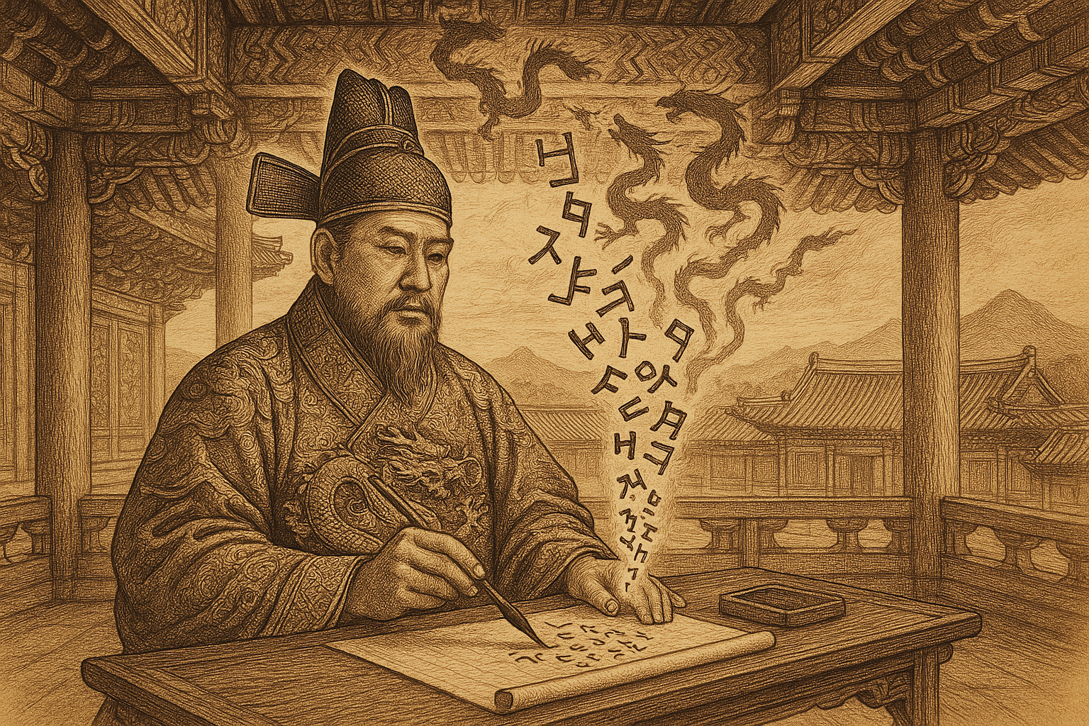 A King Invented an Alphabet and Wrote His Dynasty Into Verse — Songs of the Flying Dragons