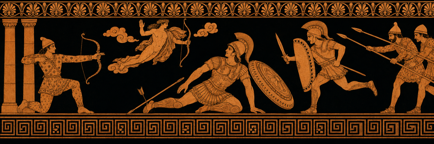 Posthomerica, Book 3 — The Death of Achilles by Paris's Arrow