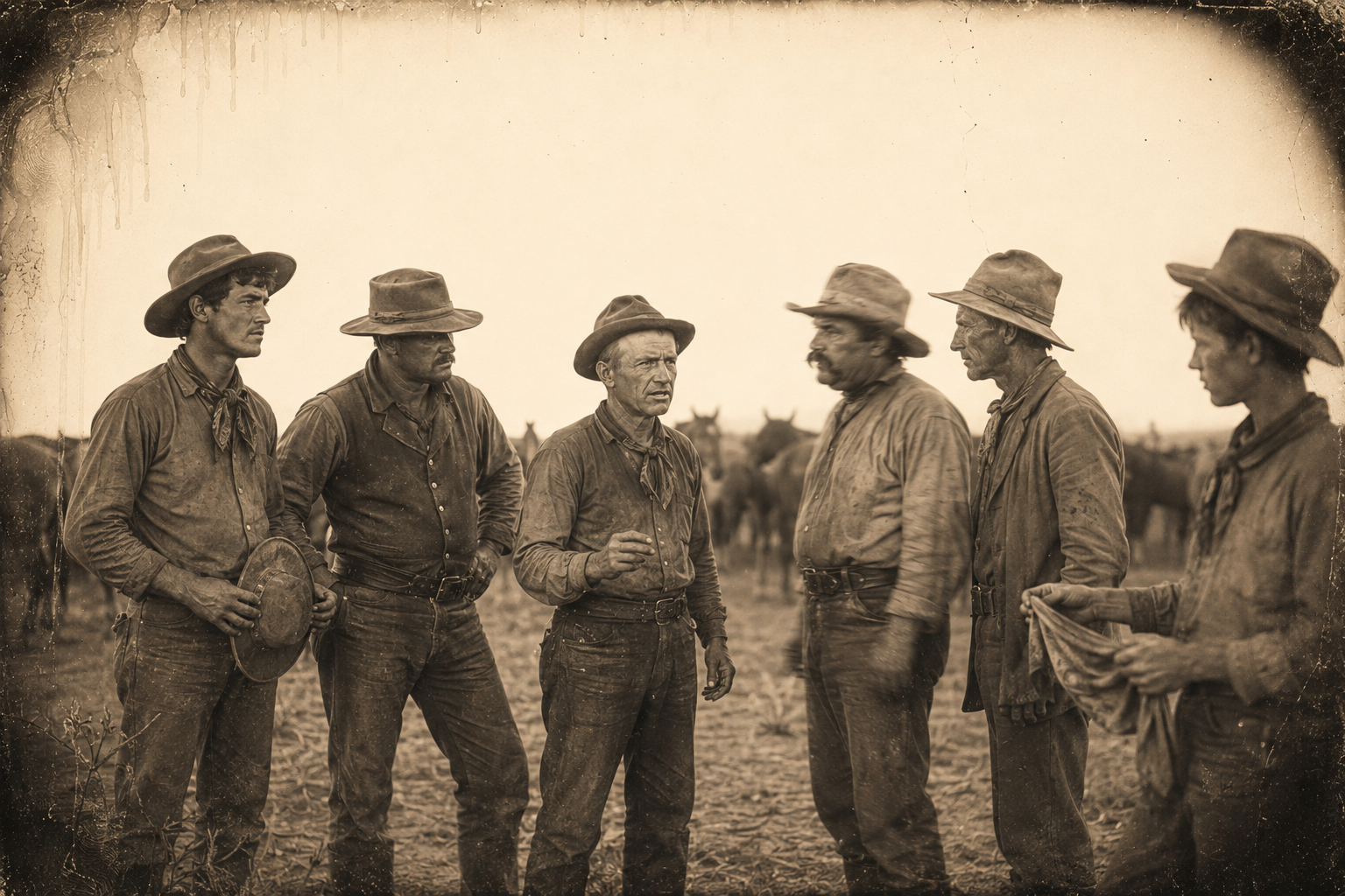 Call assigns the positions — Dish the right point, Soupy the left — while Bert and Needle stand by aggrieved, and the drag riders are checked for bandannas.