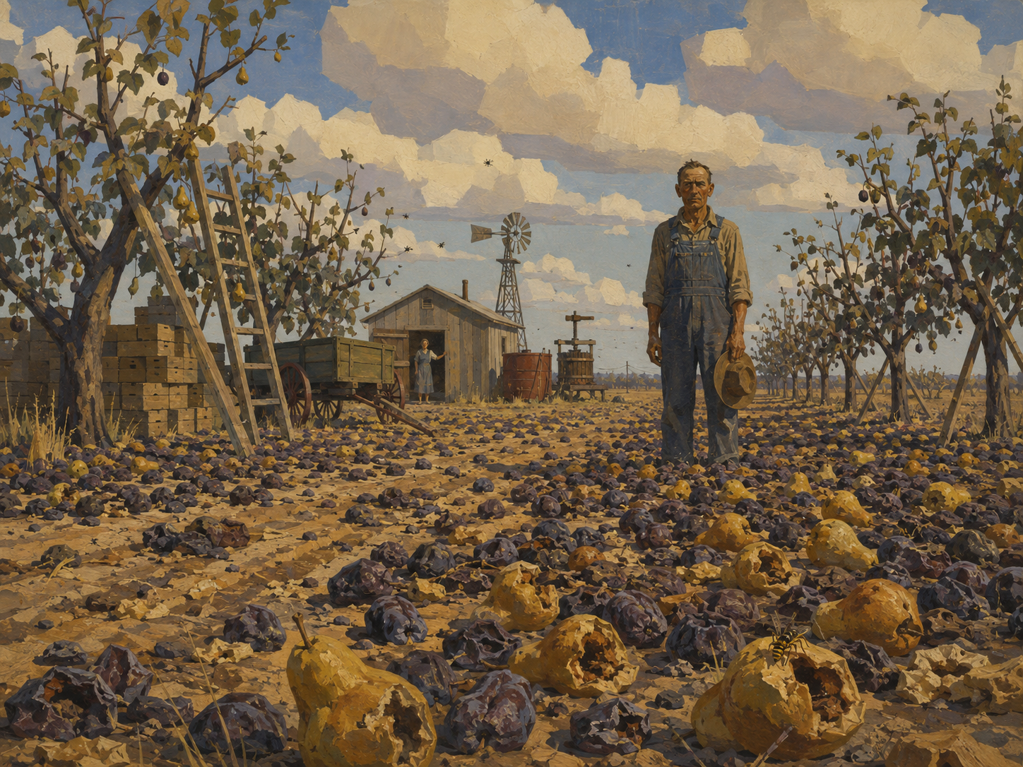The crop on the ground