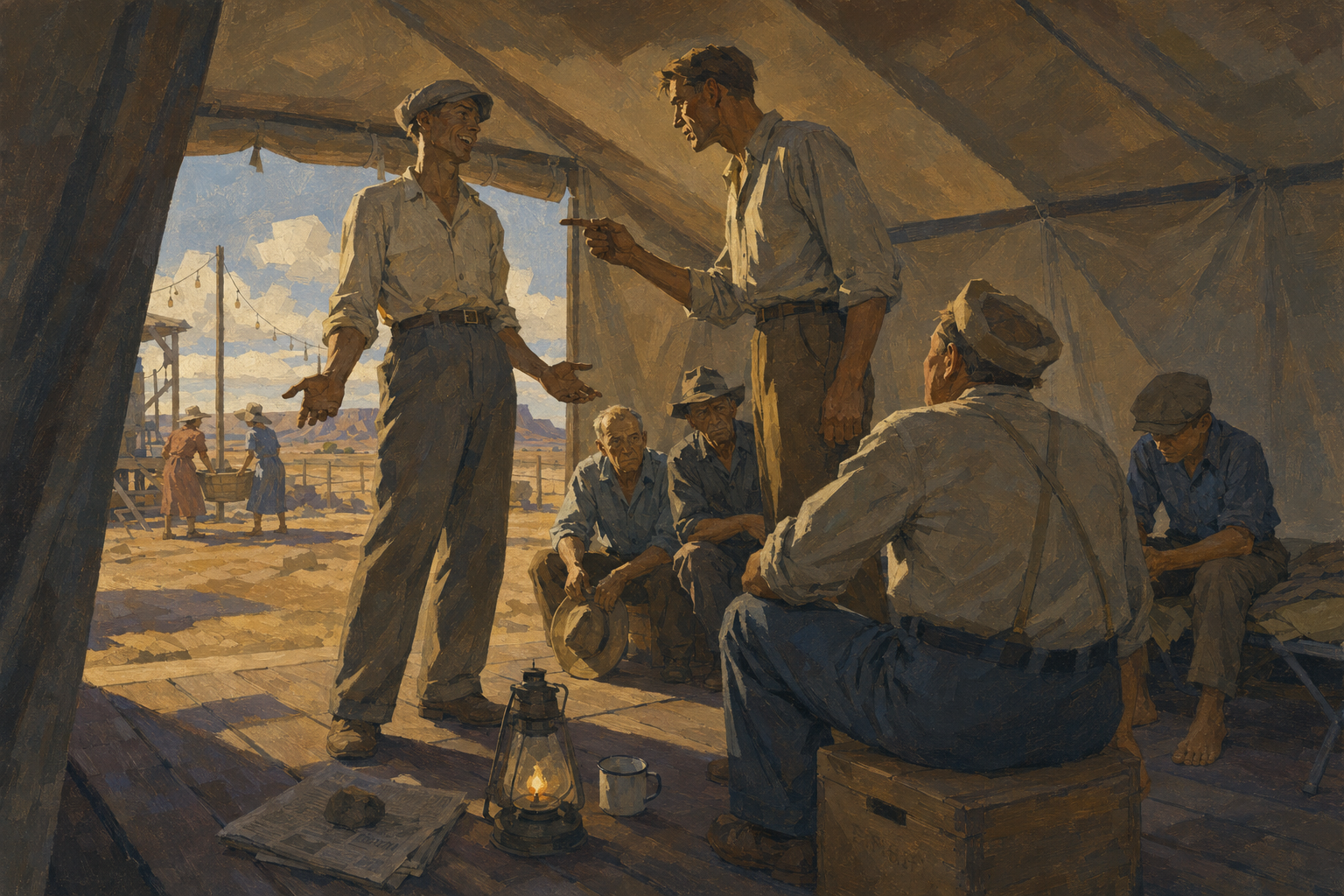 The Central Committee in Huston's tent